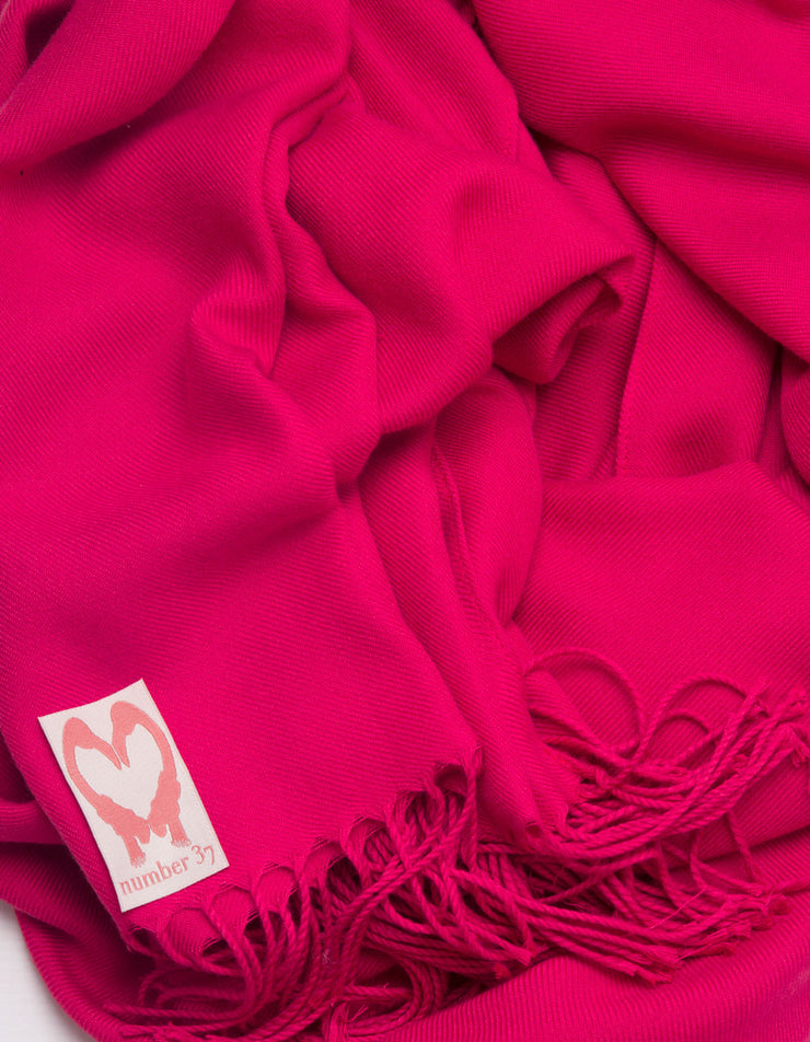 Wedding Pashmina - Cherry Red