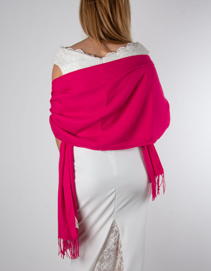 Wedding Pashmina - Cherry Red