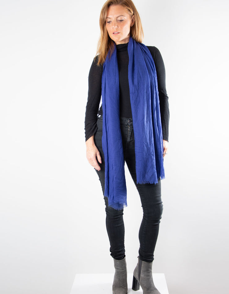 Lightweight Scarf Pashmina | Cobalt