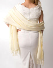 Cream Wedding Pashmina