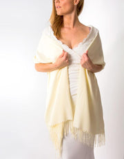 Cream Wedding Pashmina