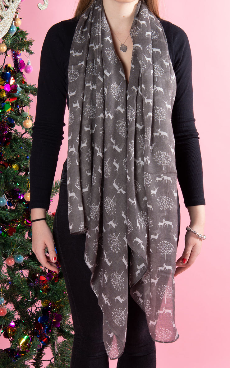 Grey Winter Wonderland Scarf