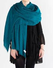 Teal Green Cashmere Scarf