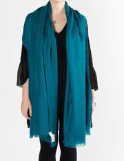 Teal Green Cashmere Scarf