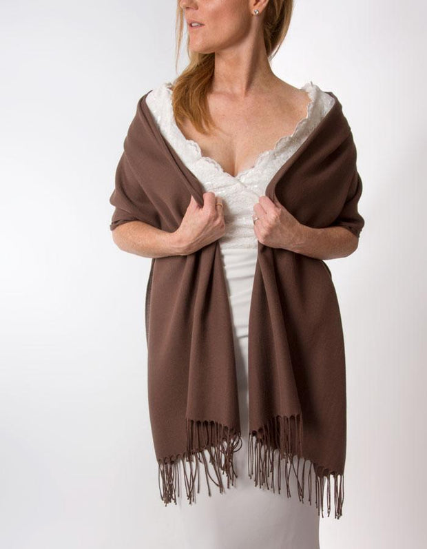 Brown Wedding Pashmina