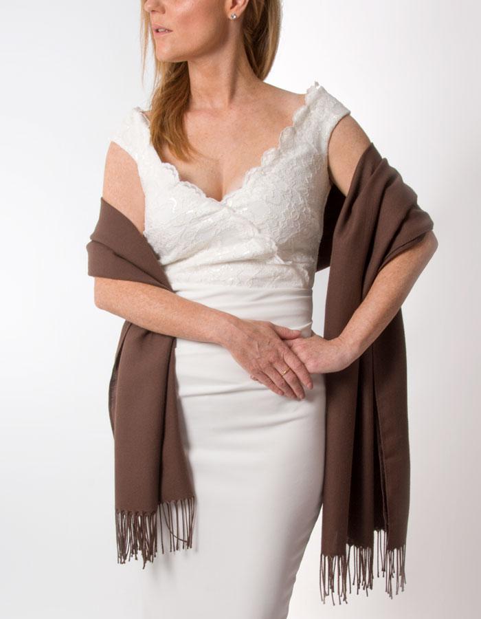 Brown Wedding Pashmina