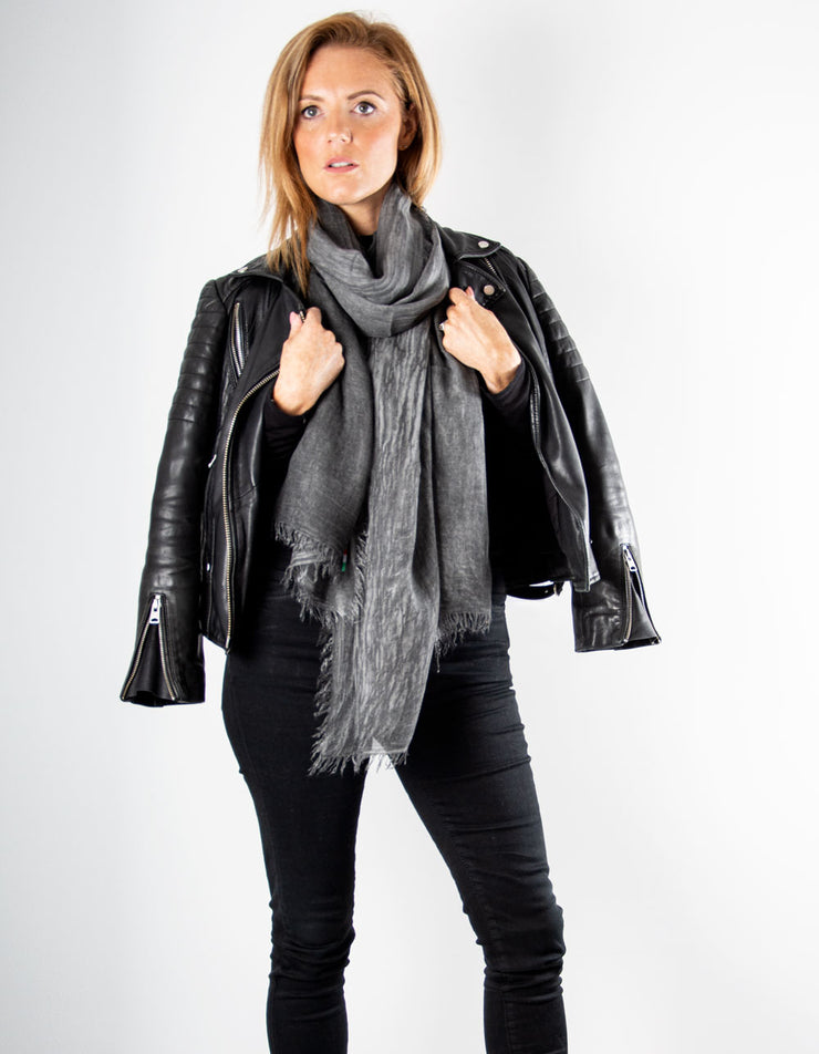 Dark Grey Scarf - Italian MicroModal