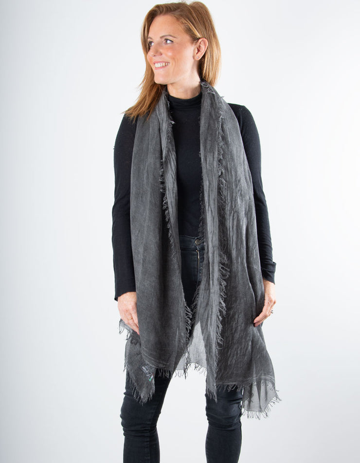 Dark Grey Scarf - Italian MicroModal