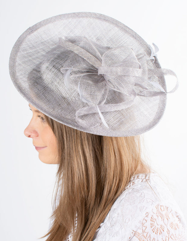 Fascinator | Disc | Pale Grey