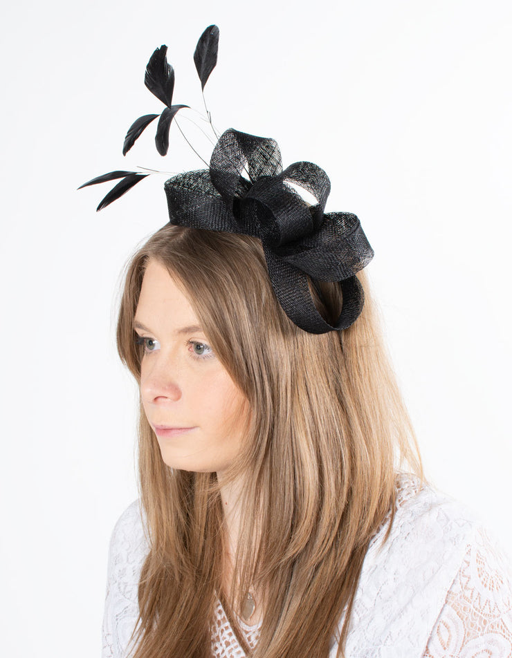 Fascinator | Feather Loop | Black