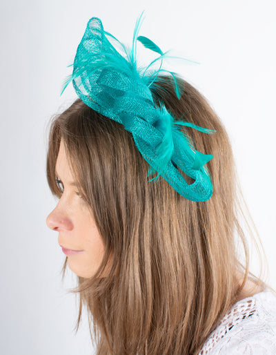 Fascinator | Feather Loop | Sea Green