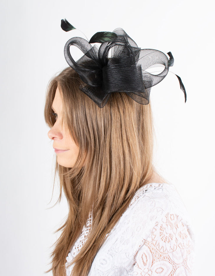 Fascinator | Large Loop | Black