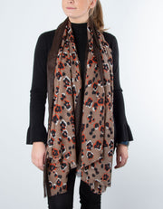 Flower Print | Brown / Orange