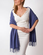 French Navy Wedding Pashmina