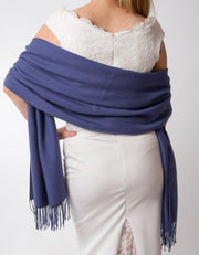 French Navy Wedding Pashmina