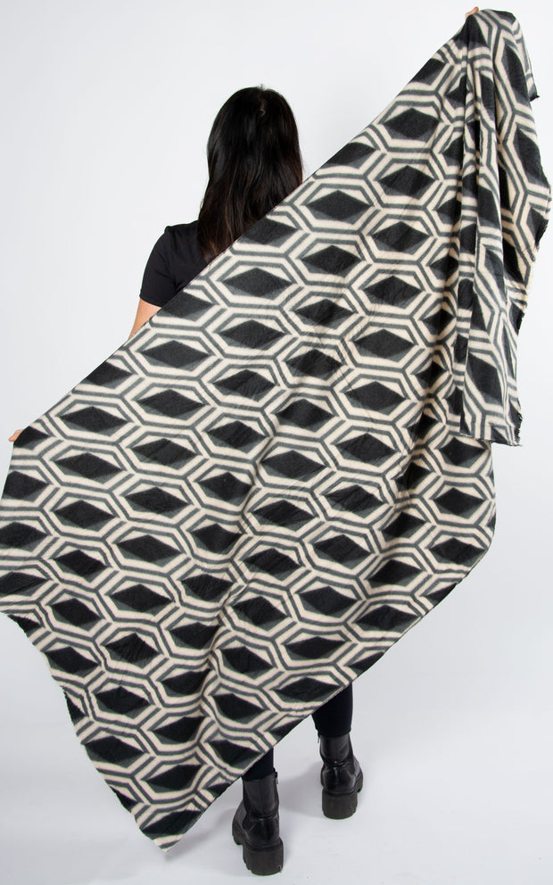 Scarf : Geometric | Dark Grey