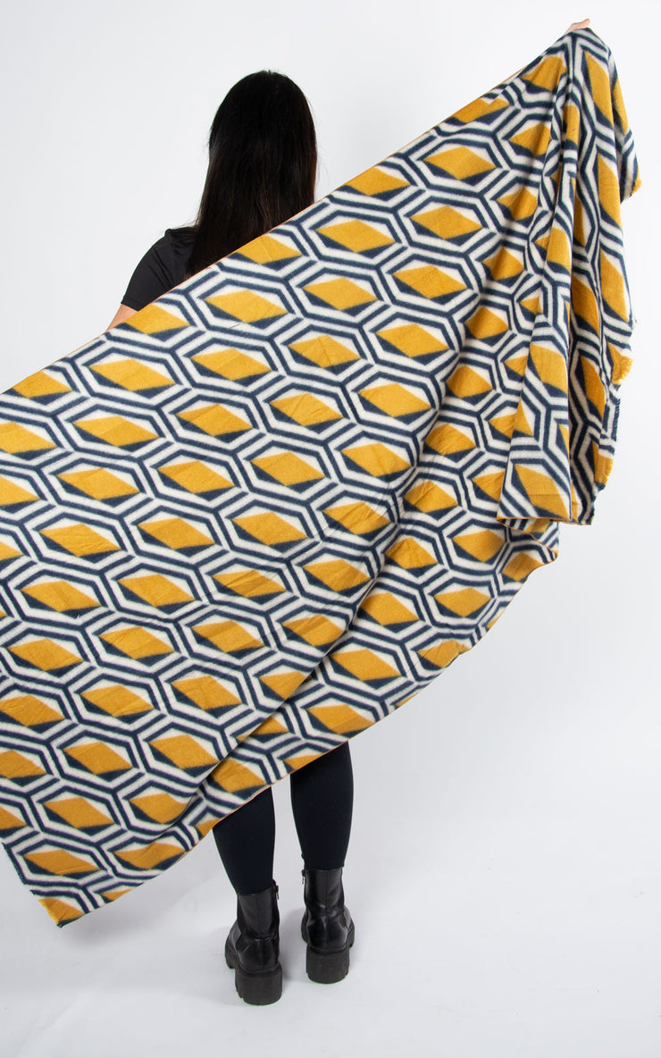 Scarf : Geometric | Mustard