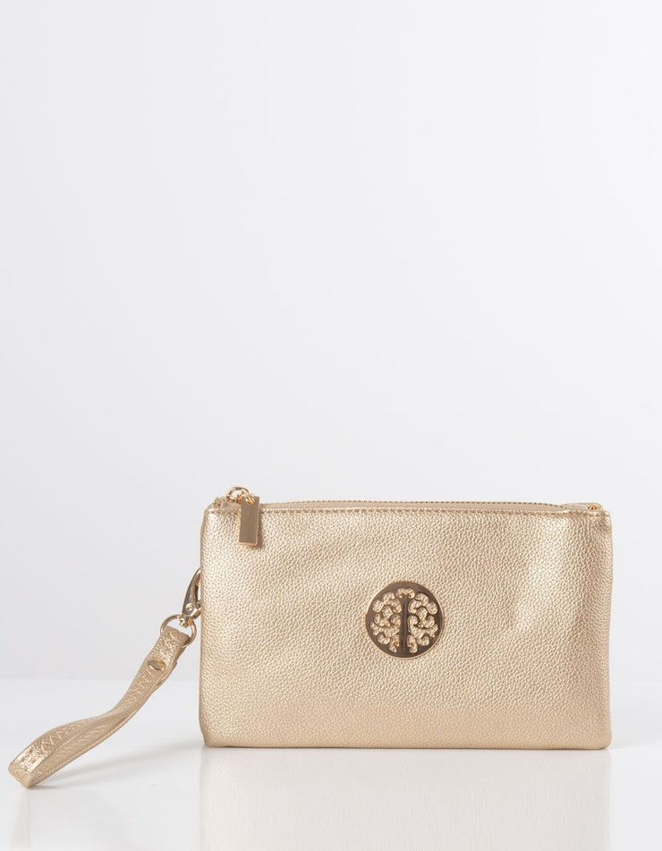 Gold Clutch Bag | Toni