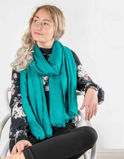 Green Cashmere Scarf