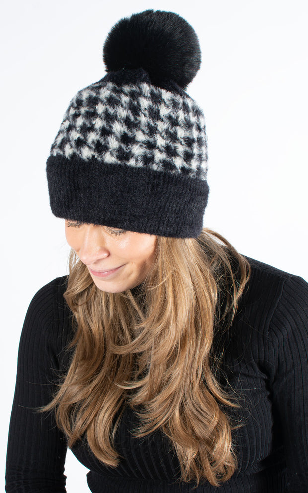 Hat | Dogtooth |  Black & White