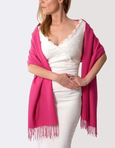 Hot Pink 2 Wedding Pashmina