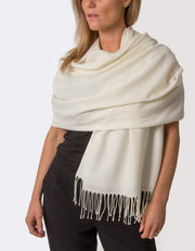 an image showing an ivory pashmina