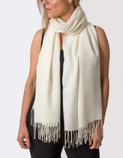 an image showing an ivory pashmina