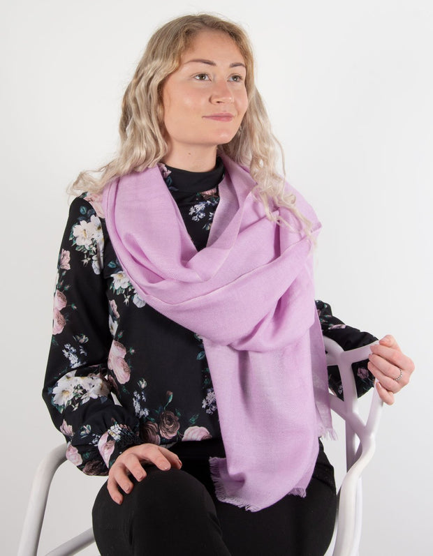 Lilac Cashmere Scarf