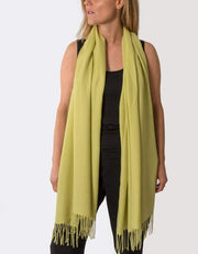 an image showing a lime green pashmina