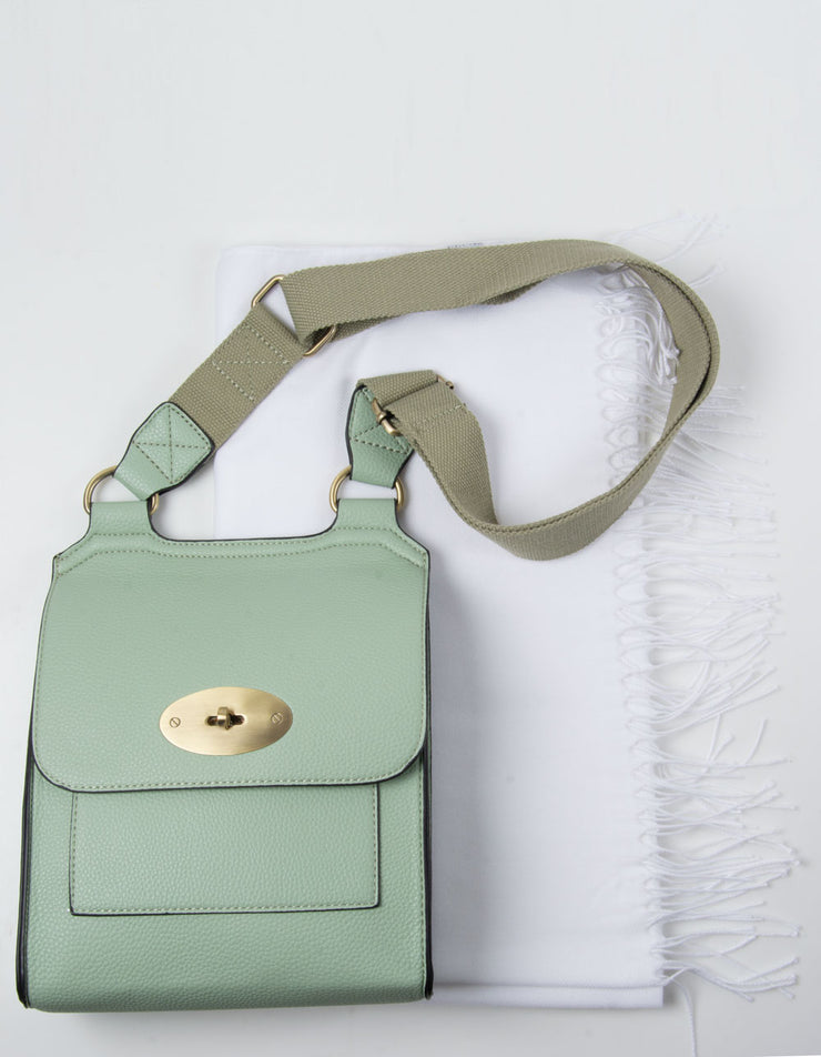 Mint Green Messenger Bag