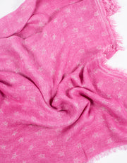 Metallic Star Scarf | Large Star | Hot Pink