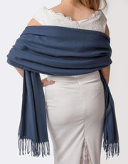 Moonlight Blue Wedding Pashmina