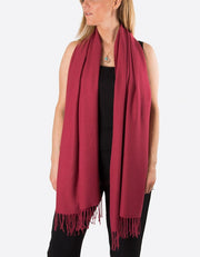 an image showing a mulberry red pashmina