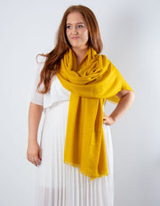 Mustard Cashmere Pashmina