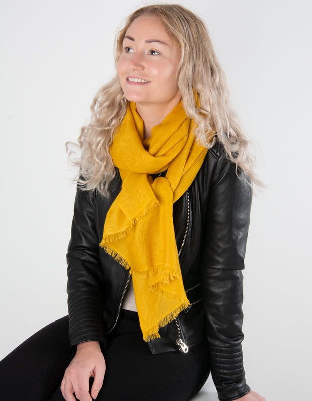 Mustard Cashmere Scarf