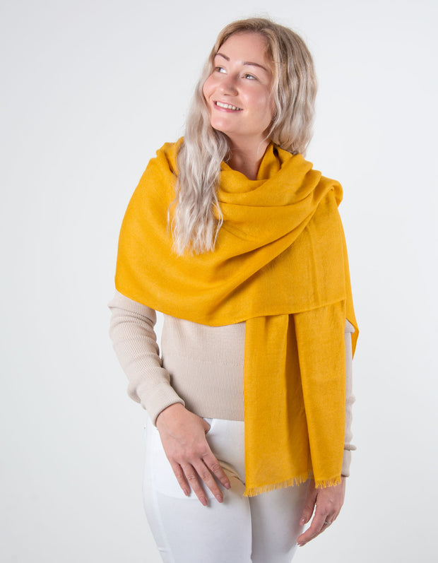 Mustard Cashmere Scarf