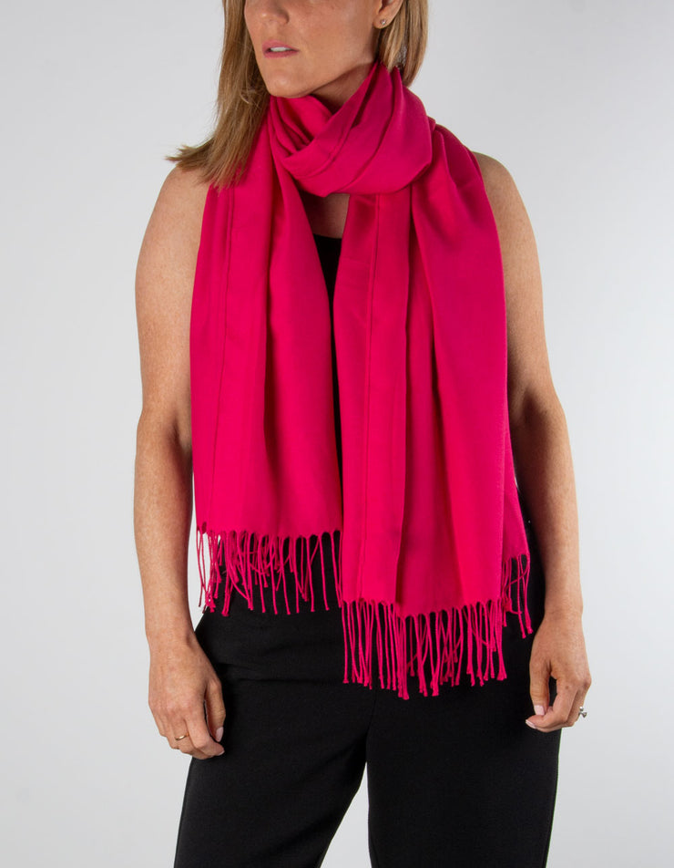 an image showing a cherry red pashmina