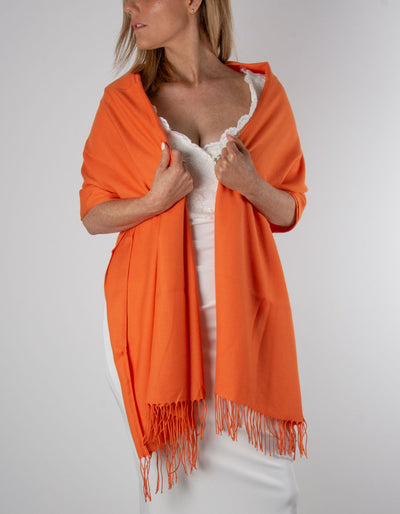 Orange Wedding Pashmina