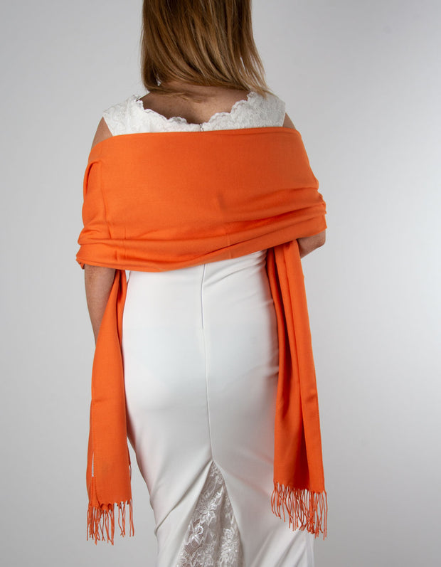 Orange Wedding Pashmina