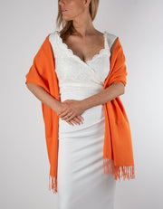 Orange Wedding Pashmina