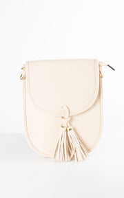 Oval Tassel Bag | Beige