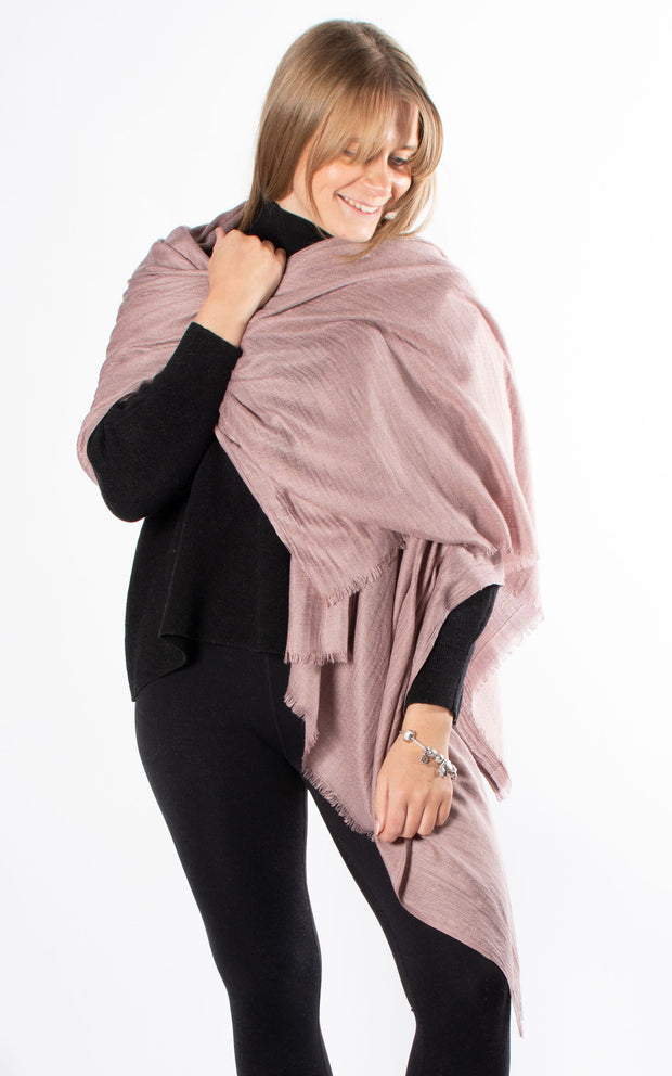 Oversized Pashmina Shawl Wrap Scarf - Mauve