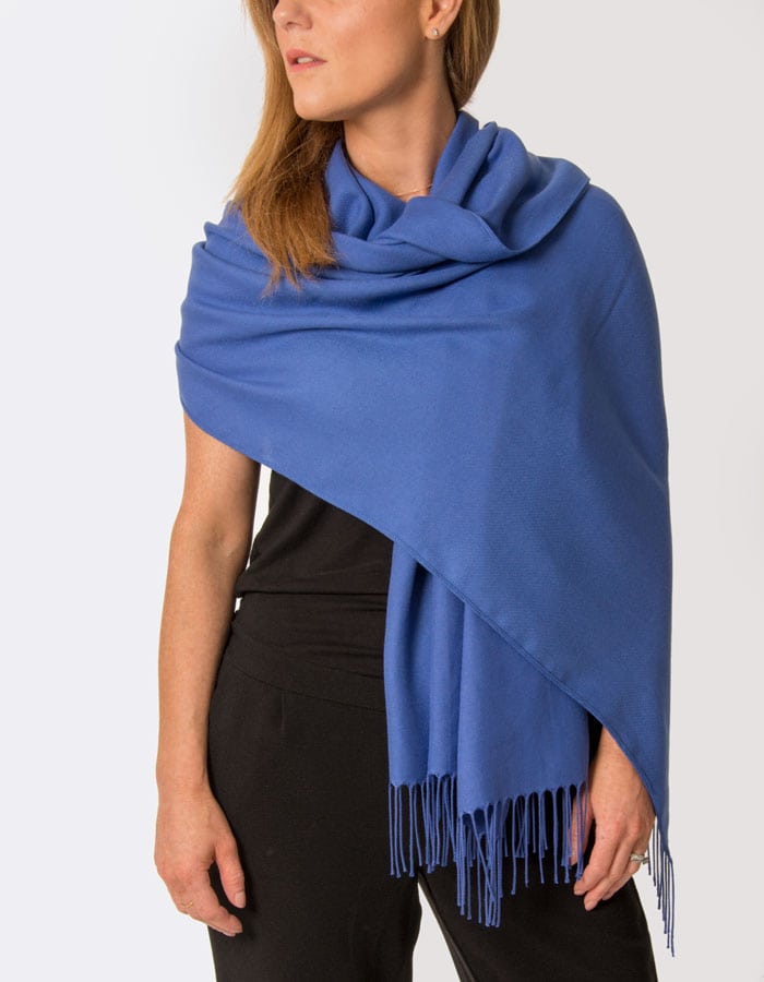 dark blue pashmina shawl