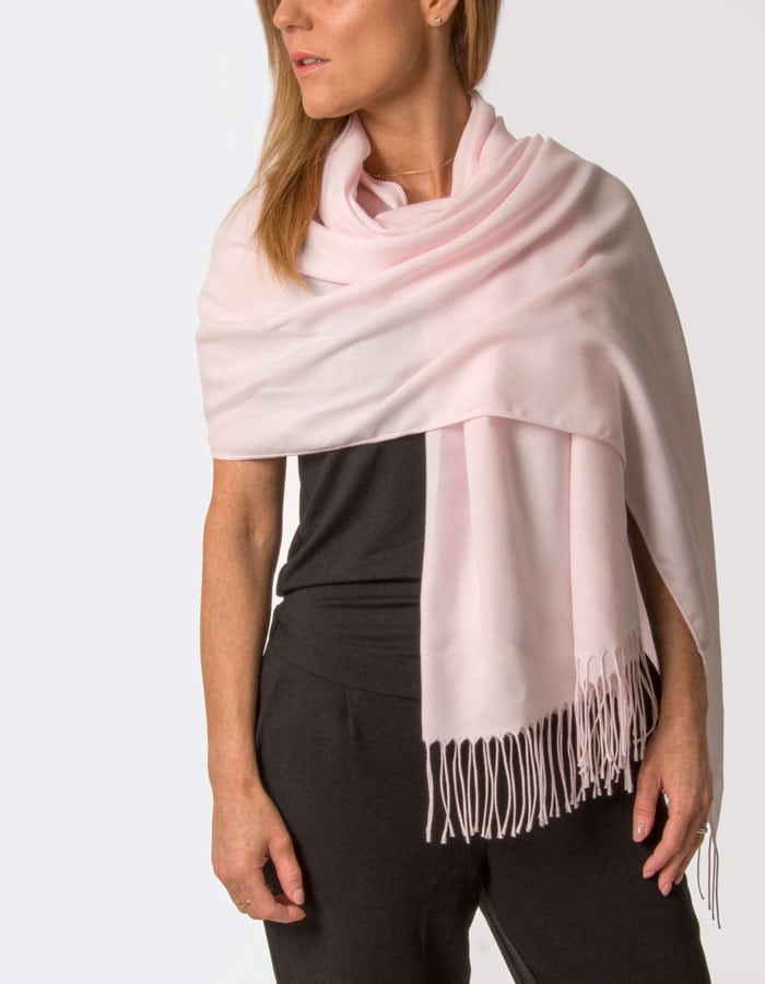 an image showing a petal pink pashmina