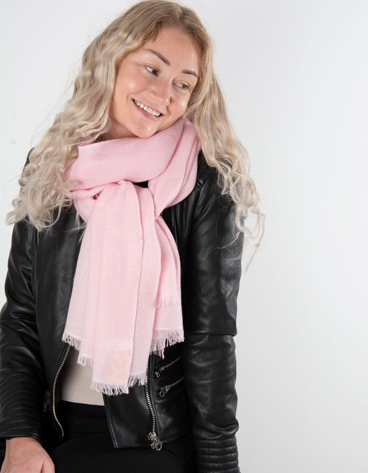 Pink Cashmere Scarf