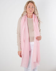 Pink Cashmere Scarf