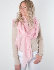 Pink Cashmere Scarf