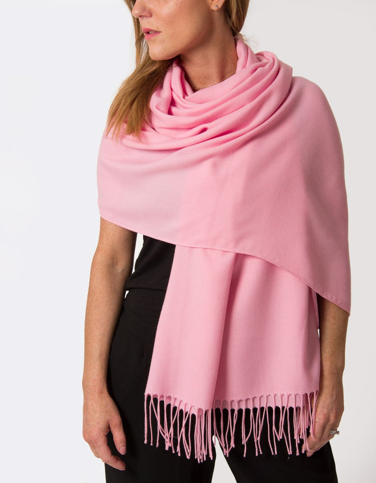 Pink Lady Pashmina Shawl Wrap Scarf | SECONDS