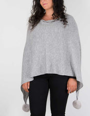 An image showing a light grey poncho
