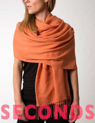 Pumpkin Orange Pashmina | SECONDS